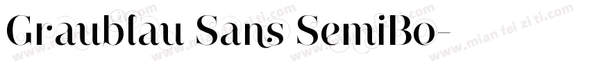 Graublau Sans SemiBo字体转换